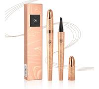 Eyebrow Pencil, 2025 New 3D Waterproof Microblading Eyebrow Pen 4 Fork Tip Tattoo Pen, Professional Eye Brow Pencil for Fast Real Fuller Eyebrows, Long Lasting, Sweatproof (Dark Brown)