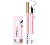 Eyebrow Pencil, 2026 New Waterproof 3D Eyebrow Pencil with 4 fork Tips, Hair Drawing Microblading, Natural Makeup Long-Lasting Fine Stroke Magic Eyebrow Pencil for Women Stay on All Day (Dark Brown)