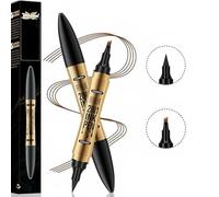 Eyebrow Pencil, 3D Waterproof Magic Eyebrow Pen, Smudge-Proof Eyebrow Shaping Tool, Microblading Eyebrow Pen with 4 Micro-Fork Tips, for Natural Eyebrow Shaping