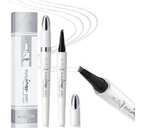 Eyebrow Pencil Dark Brown,Waterproof Brow Pencil With 4 Microfine Eye Brow Pencil,Long-Lasting Waterproof, 24-Hour Long-Lasting Make-Up,Creates Natural-Looking, Three-Dimensional Eyebrows