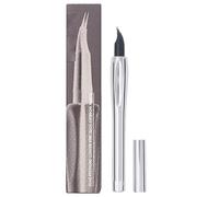 Eyebrow Pencil - Forked Tip Pencil Eyebrows | Two | 0.8 ml Non Administered Tip with Two-Brick Fork | Beauty Care Tool | Waterproof Fork Brush Cosmetics