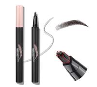 Eyebrow Pencil - Microblading Eyebrow Pen, Waterproof Eye Brow Pen with 4 Tips, Vivid Microblading Brow Pencils for Women, Last All Day Makeup