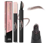 Eyebrow Pencil, Ruicen Eyebrow Pen with Brow-Fection Angled Brush, Wild Natural Brow Pencil for Realistic Hair-Like Brows, Easy to Color, Waterproof, Lasts All Day - 01# Caramel blonde