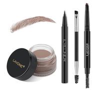 Eyebrow Pencil Set Eyebrow Pencil with Waterproof Eyebrow Pencil Eyeliner, Eyebrow Ointment and Double-Sided Eyebrow Brush Ash Blonde
