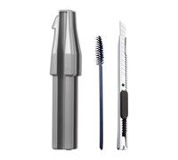 Eyebrow Pencil Sharpener,Cosmetic Sharpening Tool | Cosmetic Pencil Sharpener With Eyebrow Brush And Cutter,For Women Beauty Art Home Salon Travel