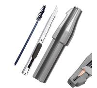 Eyebrow Pencil Sharpener,Portable Makeup Tool,Cosmetic Pencil Sharpener With Eyebrow Brush And Cutter - For Women Beauty Art Home Salon Travel