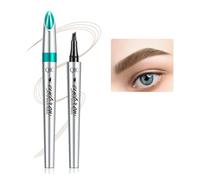 Eyebrow Pencil - Tattoo Eyebrow Pen with Fork Tip Long-lasting,Waterproof & Longwearing Eyebrow Pen for Natural Hair Like Defined Brows (Light brown)