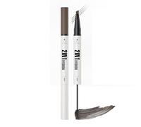 Eyebrow Pencil Tint Pen, With 4-Fork Magical 2-In-1 Dual-Ended Brow Pen, Waterproof Brow Gel, Defined Natural Brows for Fuller-Looking Defined Brows, Stay All Day (Black Brown)