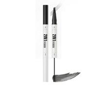 Eyebrow Pencil Tint Pen, With 4-Fork Magical 2-In-1 Dual-Ended Brow Pen, Waterproof Brow Gel, Defined Natural Brows for Fuller-Looking Defined Brows, Stay All Day (black)