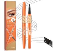 Eyebrow Pencil Waterproof, Eyebrow Microblading Pen with 4 Tips, Eyebrows Pencil Black, Eyebrows Pen, Natural Long-lasting, Defined Contouring Brows, Last All Day Makeup，Black