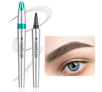 Eyebrow Pencil - Waterproof Tattoo Brow Pen With Fork Tip Long-Lasting Brow Tint For Makeup Rapid Natural Brow Beginners