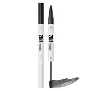 Eyebrow Pencil with Eyebrow Gel,Dark Brown E-yebrow Pencil,2-In-1 E-yebrow Pen & Tinted Brow Gel,4 Fork Tip & Precise Brush-Tip for Fuller-Looking Defined Brows,Ey-ebrow P-encil,Ey-ebrow G-el,Black