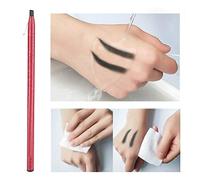 Eyebrow Pencils Waterproof, Semi Permanent Microblading Tattoo Tool, Peel Off Pencils Tattoo Eyebrow Color Pen for Women Makeup Use (Black)