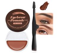 Eyebrow Pomade Brow Dye - 2 in 1 Waterproof Eyebrow Gel Long Lasting with Brush, Brow Pomade Professional Makeup Tinted, 24 Hours Long Lasting Natural Look (04)