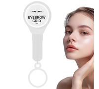 Eyebrow Positioning Tool - 8x4x2cm Brow Mapping Aid, Compact Marker for Makeup Artist, Precision String Ink with Adjustable Lines, Cosmetic Accessory, Brow Guide for Salon and Blogger