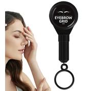 Eyebrow Positioning Tool - Eyebrow Care Ruler | Navigation Line Marking Tool with Ink Chain, Lightweight, Easy to Use