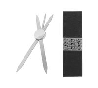 Eyebrow Positioning Tool, Fibonacci Golden Ratio Gauge, Stainless Steel Eyebrow Stencil for Perfectly Symmetrical Microblading & Makeup, Includes Stirrup Device