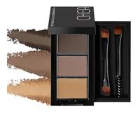 Eyebrow Powder,3in1 Eyebrow Powder Kit,Eye-brow Palette Brow Pomade,Eye Brow Shaping Set, Medium Brown&DarkBrown,Eye Brown Tint Kit,Root Touch Up,Face Contour Palette