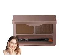 Eyebrow Powder Kit,Eyebrow Powder Palette Set with Brush and Mirror,Brow Dye Kit,Waterproof and Long-Lasting,Convenient to Carry,Modify Eyebrows(Warm Tea）