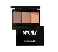 Eyebrow Powder Kit - Palette Set with Brush & Mirror for Defining, Filling & Sculpting Brows in Dark or Light Brown