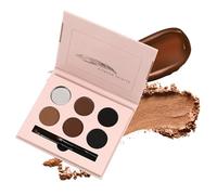 Eyebrow Powder Makeup Kits Eyebrow Powder Set Reusable Brow Kits Eye Brow Stamping For Woman Makeup Stencil With Brushes For Beautiful