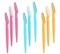 Eyebrow Razors Facial Hair Remover Shaver Trimmer Shaper, Exfoliating Dermaplaning Blades for Face Dermaplane Razor Eyebrow Razor & Face Shaver for Women and Men - 9 Pcs （Multicolor）