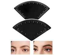Eyebrow Ruler - ABS 8.8x5.5x1cm | 2 Pieces Professional Drawing And Shaping Tool With Arch Guide | Precise Eyebrow For Mapping, Makeup Artists, And Beauty Salon Eyebrrow Design