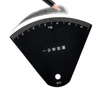 Eyebrow ruler - metal brow mapping guide tool | precise measuring & shaping stencil for makeup, beginners, women, home use, eyebrow drawing, symmetry alignment, beauty routine aid