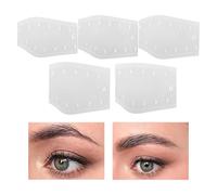 Eyebrow Ruler - Reusable Guide - 5 Pieces Transparent Eyebrow Shaping Ruler | For Daily Use Home Travel Wedding Party Photo Birthday Living Room Brides