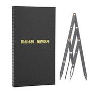 Eyebrow Ruler with Golden Ratio, Stainless Steel Eyebrow Measuring Ruler Eyebrow Caliper, Flexible Removable Ruler, Semi Permanent Eyebrow Tattoo Designing Shaping Tools, Makeup Measure Tool (Black)
