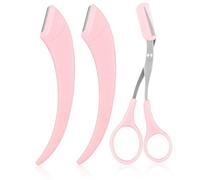 Eyebrow Scissors, 3-Piece Eyebrow Trimmer Kit with Comb for Women & Men, Stainless Steel Brow Shaping Tools, Safe & Easy for Beginners..