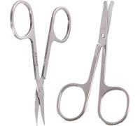 Eyebrow Scissors Curved and Rounded Nail Scissors,Curved Blade Design,Professional Multi-Purpose,Grooming Tools for Trimming Eyebrows, Nose, Mustache, Eyelashes