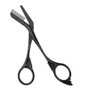 Eyebrow Scissors Trimmer with Comb,Eyebrow Trimmer,Black Non-Slip Trimming Sterile Scissors,Gift for Men Women Christmas Stocking Filler,Eyebrow Trimmer Scissors(Black)