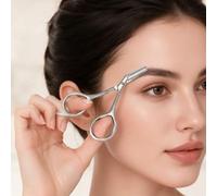 Eyebrow Scissors with Built In Comb for Brow Trimming | stainless steel eyebrow scissors with built in comb for brow trimming, shaping, grooming kits, makeup bags, vanity tools, and