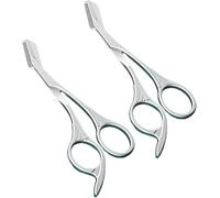 Eyebrow Scissors with Comb,Stainless Steel Brow Trimmer, Lightweight Eyebrow Trimmer Scissors for Men Women GirlsPrecision Brow Shaping Scissors
