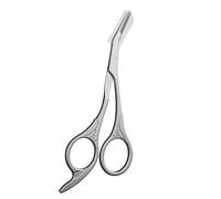 Eyebrow Scissors with Comb,Stainless Steel Brow Trimmer, Lightweight Eyebrow Trimmer Scissors for Men Women GirlsPrecision Brow Shaping Scissors