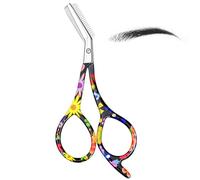 Eyebrow Scissors with Comb Stainless Steel Eyebrow Trimmer Precision Eye Brow Comb Scissor Non-Slip Brow Shaper Grooming Trimming Tools for Women and Men
