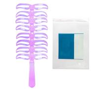 Eyebrow Shaper Stencil | with Handle Reusable Shaping Stamp - 8-Style Eye Brow Stamp Beauty Tools | for Women Girls Students Beginners Salon Home Daily Dating Travel Party