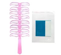 Eyebrow Shaper Stencil - with Handle Reusable Shaping Stamp | 8-Style Eyebrow Template Brow Shaper,for Women Girls Beginners Home Daily Travel Salon Dating Party Birthday