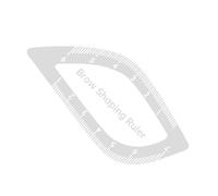 Eyebrow Shaping Measuring Tool - Portable Reusable Acrylic Brow Shaper, Mapping Device | Professional Makeup Accessory For Home Travel Dating Commuting Beauty System