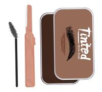 Eyebrow Shaping Wax, Eyebrow Soap Kit Long Lasting Styling Shaping Wax with Brow Trimmer Brush Brown for Daily Use