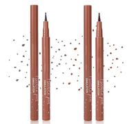 Eyebrow Simulation Pens - Dual-Tone Fibre Tips for Natural-Looking Hair-Like Effect, Precise Application, Waterproof & Smudge-Proof Formula, Perfect for Sparse or Uneven Brows, Set of Four