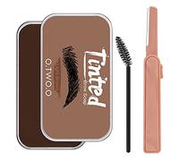 Eyebrow Soap Kit,Brows Styling Soap,Long Lasting Brow Soap Shaping Wax with Brow Trimmer Brush Brown