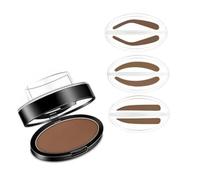 Eyebrow Stamp Kit 3 Shades Reusable Stamps Waterproof | 3-Second Application, Straight Arched Willow, Sweat-Resistant, Light/Dark Brown, Black Gray,(Arched eyebrows,A1)
