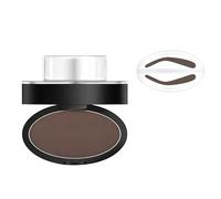 Eyebrow Stamp Kit - Gulingqi Powder Seal for Perfect Arched Brows - Waterproof & Long-Lasting Brow Powder - Deep Brown (Natural Look)