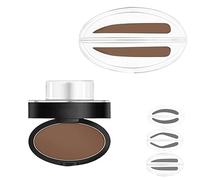 Eyebrow Stamp Powder Set,Waterproof Eyebrow Stamp Set,Waterproof,Sweat-Proof,Non-Smudgeable,Beginner-Friendly Brow Defining Tool for Women (Light Brown-B)