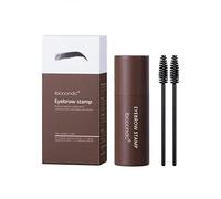 Eyebrow Stamp Powder Stick Kit Waterproof Long Lasting Natural Eyebrow Tint Hairline Shadow Powder Makeup Tool Set with 2 Brushes