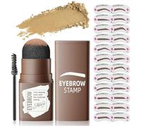 Eyebrow Stamp Stencil Kit - Eye Brow Stencil Kit for Beginners, Brow Stencil and Stamp Kit Long-lasting, Smudge-Proof & Waterproof, 24 Reusable Eyebrow Shapes Stencils for Perfect Brow (Blonde)