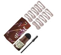 Eyebrow Stamp Stencil Kit Waterproof Brow Shaping Contouring Print Hair Root Cover Up Styling Stencils for Women Black