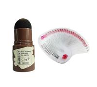 Eyebrow Stamp Stencil Kit Waterproof Brow Shaping Definer Natural Contouring Hair Root Cover Up Styling Stencils Black Brown